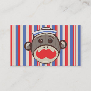 Carte De Visite Styliste en coiffure coloré de salon de SockMonkey