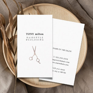 Carte De Visite Styliste minimaliste Élégante pour cheveux propres