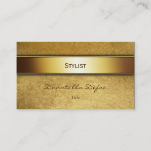 Carte De Visite Styliste Professionnel Élégant Classieux