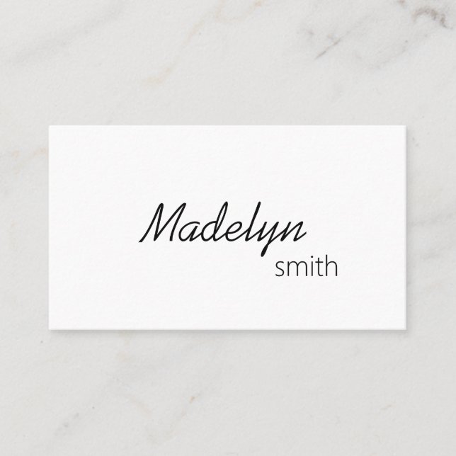 Carte De Visite Styliste professionnelle moderne minimaliste cheve (Devant)