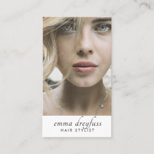 Carte De Visite Stylliste de cheveux moderne photo professionnelle