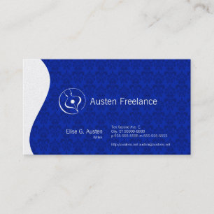 Carte De Visite Stylo Fontaine Calligraphique