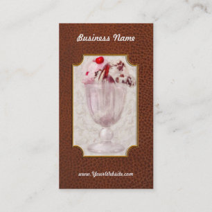 Carte De Visite Sucré - Crème glacée - Coupe glacée