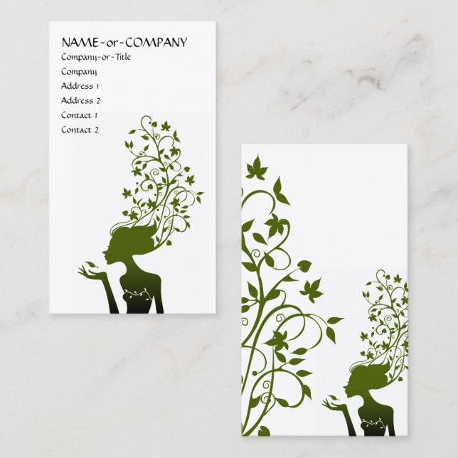Carte De Visite sucre vert (Devant / Derrière)