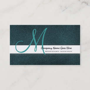 Carte De Visite Suède turquoise de styliste de mode