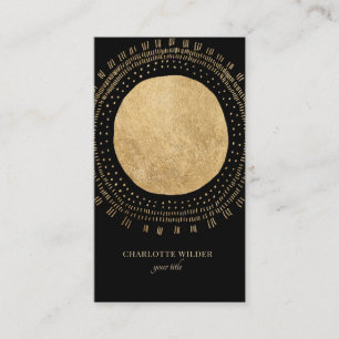 Carte de visite Sun Faux Gold Foil