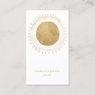 Carte de visite Sun Faux Gold Foil