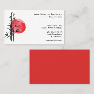 Carte De Visite Sun japonais et bambou