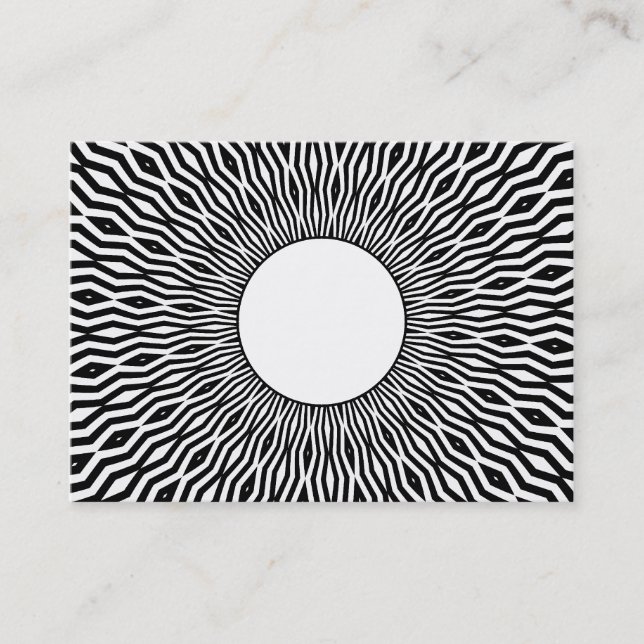 Carte De Visite Sunburst 01 (Devant)
