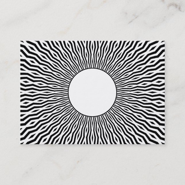 Carte De Visite Sunburst 02 (Devant)