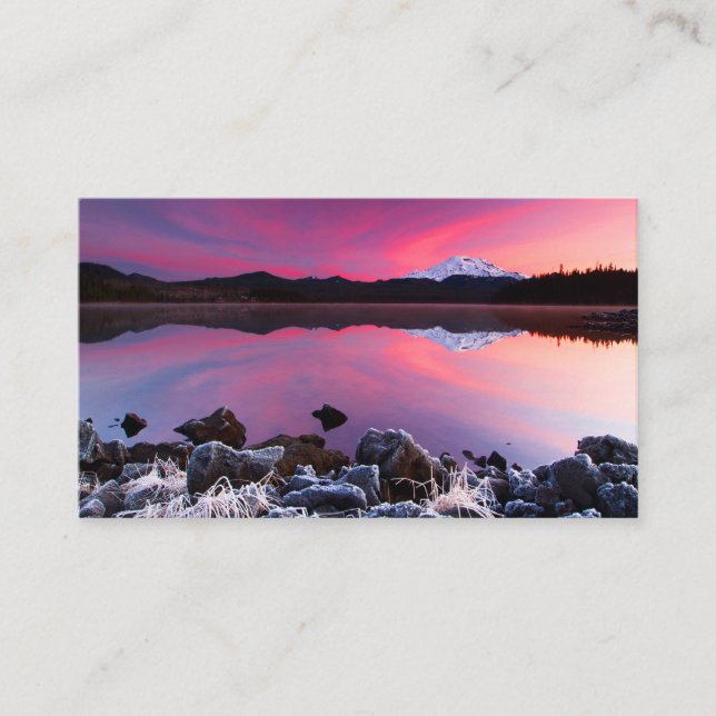 Carte De Visite Sunset Cold Lake (Devant)