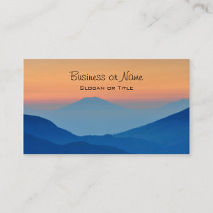Carte De Visite Sunset Mountains Abstract