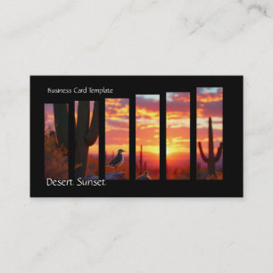 Carte De Visite Sunset Saguaro Cactus - Desert Arizona Business Ca