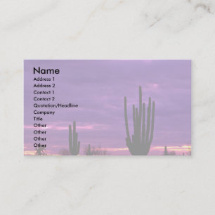 Carte De Visite Sunset, Scottsdale, Arizona