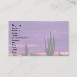 Carte De Visite Sunset, Scottsdale, Arizona