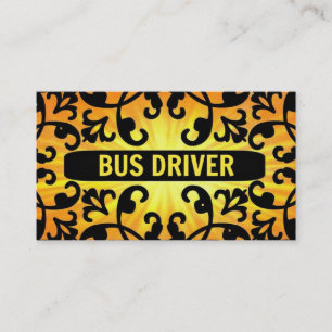 Carte de visite Sunshine Damask du conducteur de b