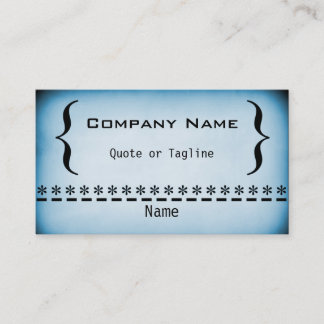 Carte de visite Super Grunge, Bleu