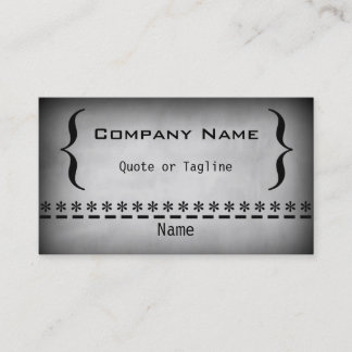 Carte de visite Super Grunge, Gris