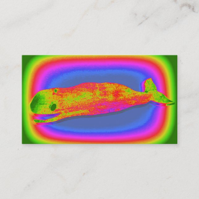 carte de visite super souriant de baleine (Devant)