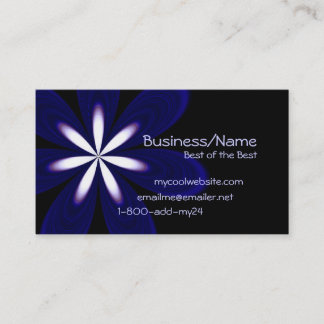 Carte de visite superbe de fleur