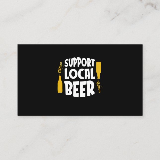 Carte De Visite Support de la bière locale (Devant)