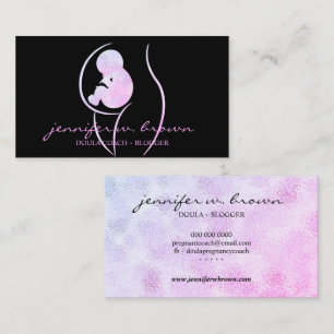 Carte De Visite Support de l'entraîneur de naissance Doula
