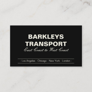 Carte De Visite Supports minimaux   Crème/Noir