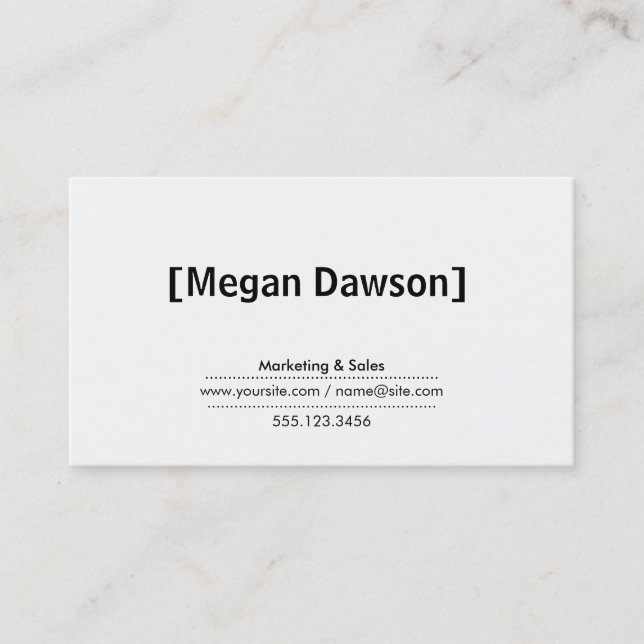 Carte De Visite Supports (noirs) (Devant)