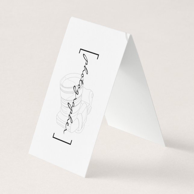 Carte De Visite Supports / Photographe (Devant)