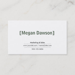 Carte De Visite Supports (verts)