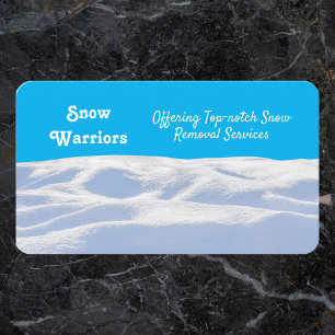 Carte De Visite Suppression de neige