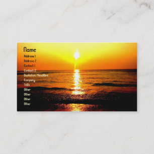 Carte De Visite SupremeBeachsunrise, nom, adresse 1, adresse 2…