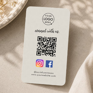 Carte de visite sur les médias sociaux Instagram