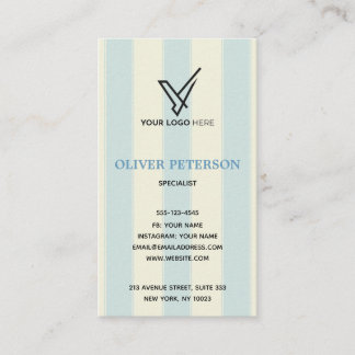 Carte de visite sur logo de fond vintage.