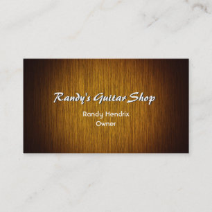 Carte de visite sur mesure Sunburst Wood Minimal