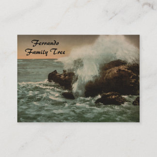 Carte De Visite Surf chez Ventimiglia, Ligurie, Italie