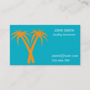 Carte De Visite Surf professeur de surf Instructeur freelance