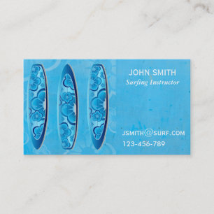 Carte De Visite Surf professeur de surf Instructeur freelance