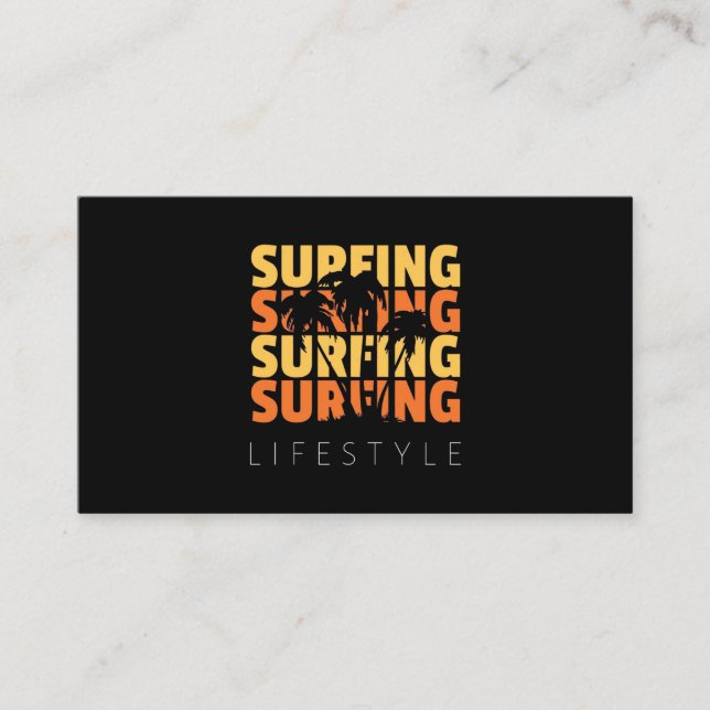 Carte De Visite Surf Style de vie Surf (Devant)