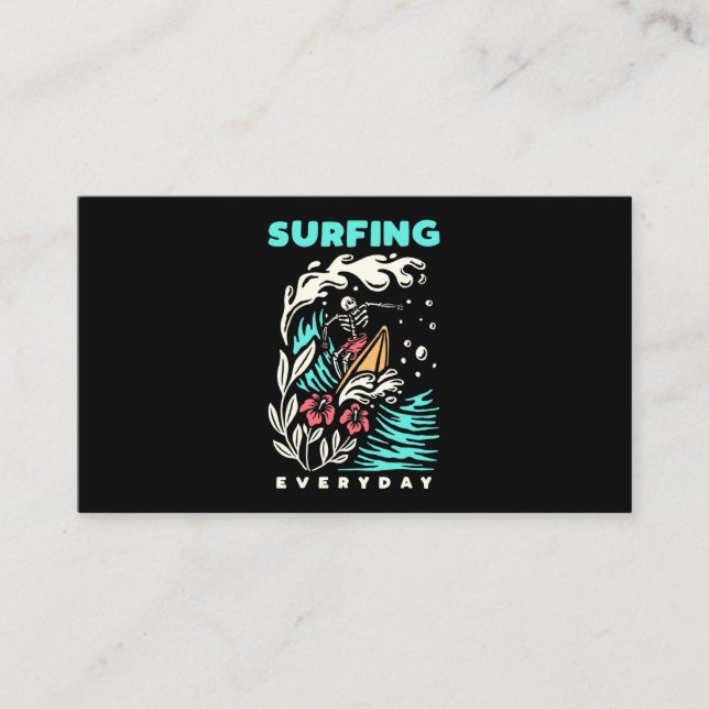 Carte De Visite Surf tous les jours (Devant)