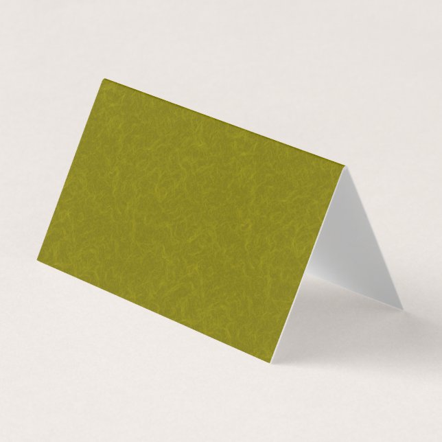 Carte De Visite Surface vert olive avec un motif subtil en spirale (Devant)