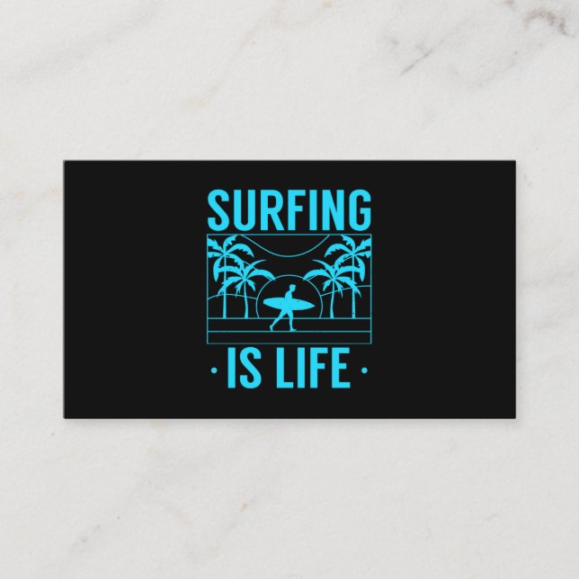 Carte De Visite Surfer, c'est la vie (Devant)
