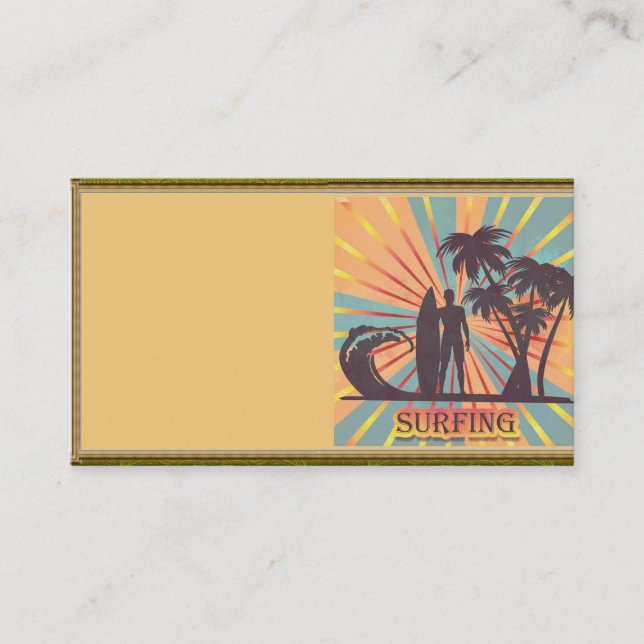 Carte de visite Surfer Dude (Devant)