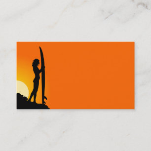 Carte de visite Surfer Girl