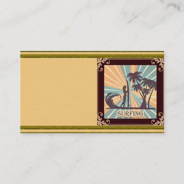 Carte de visite Surfer Girl (Devant)