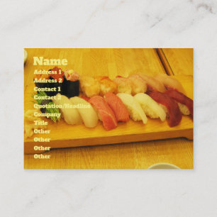 Carte De Visite Sushi 寿 司