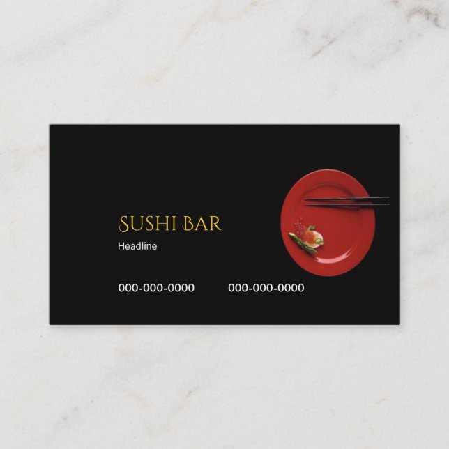 Carte de visite Sushi Bar (Devant)