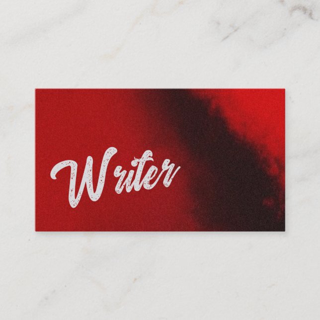 Carte De Visite Suspense Writer Business Card (Devant)