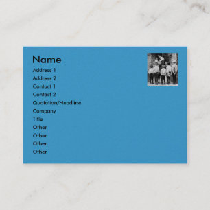 Carte De Visite Svp maman ! (Cyan)