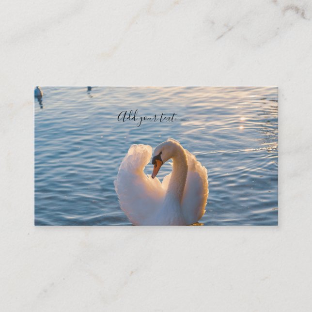 Carte De Visite Swan joli (Devant)